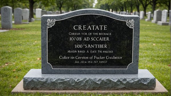 Pierre tombale en granit à personnaliser : créez un hommage unique